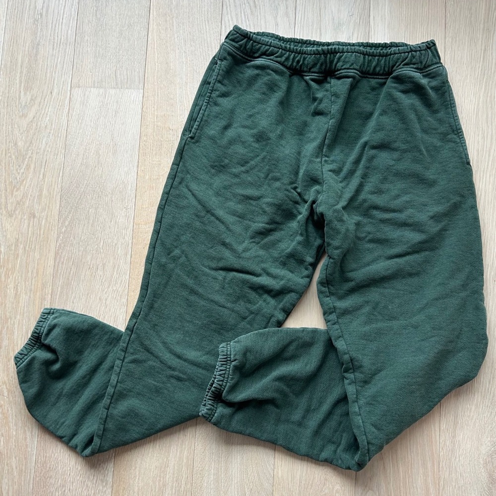 Wittmore Los Angeles Heavyweight Sweatpants XL Green Fleece‎ Joggers Drawstring
